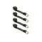 Tie 4 Safe 2" x 10' Lasso Strap w/ O Ring Auto Tie Down Wheel Lift Tow Truck Trailer Black, 4PK TWS21-510-W9-BLK-C-4 - alternate 1